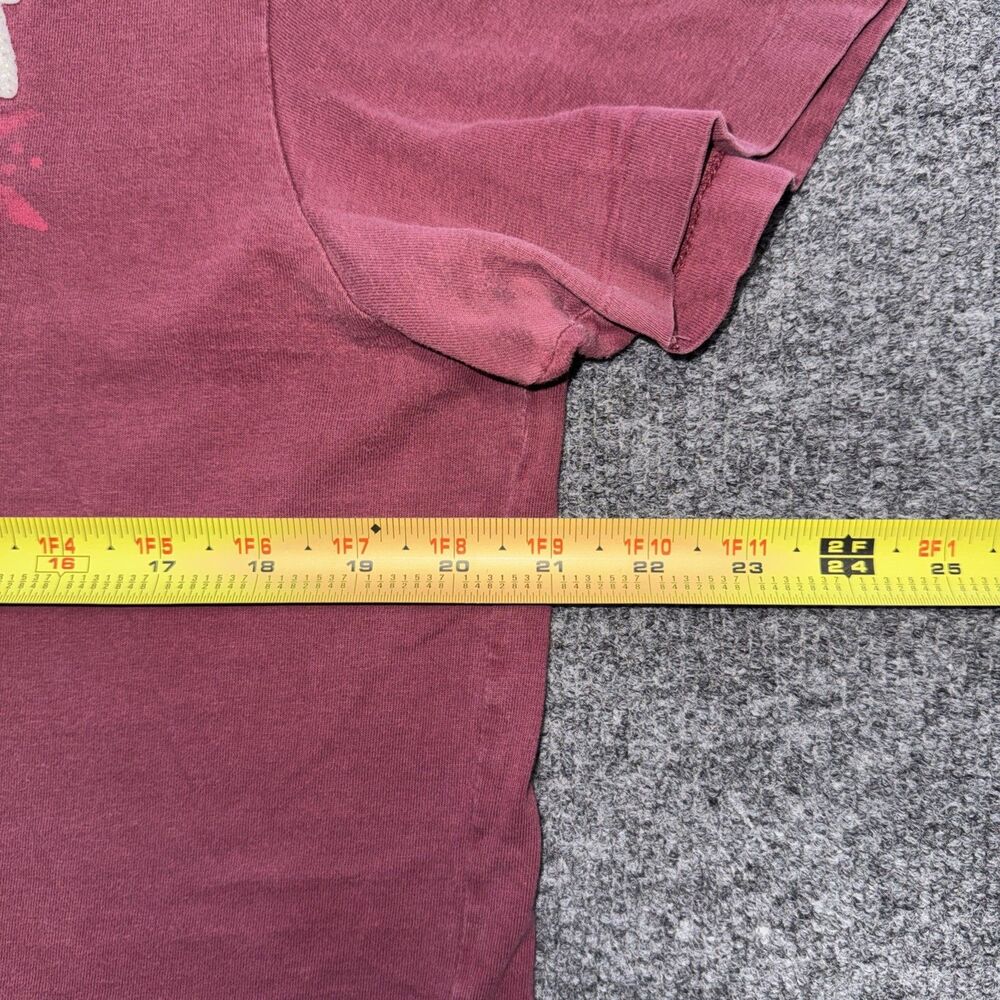 Vintage Hollister California Surf Graphic Tee Shirt - Burgundy/Maroon Size XL - Picture 4 of 6